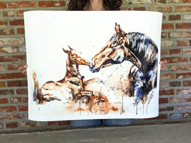 PXL_20230514_111809932 Fine art print 'Mother and foal'