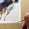 print detail fine art print mother and foal deatil