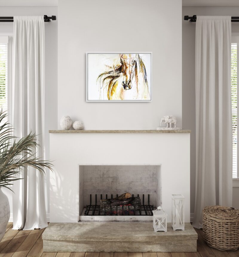 redemtion equine painting called redemption