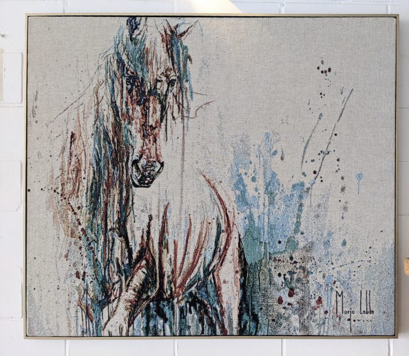 woven horse tapestry