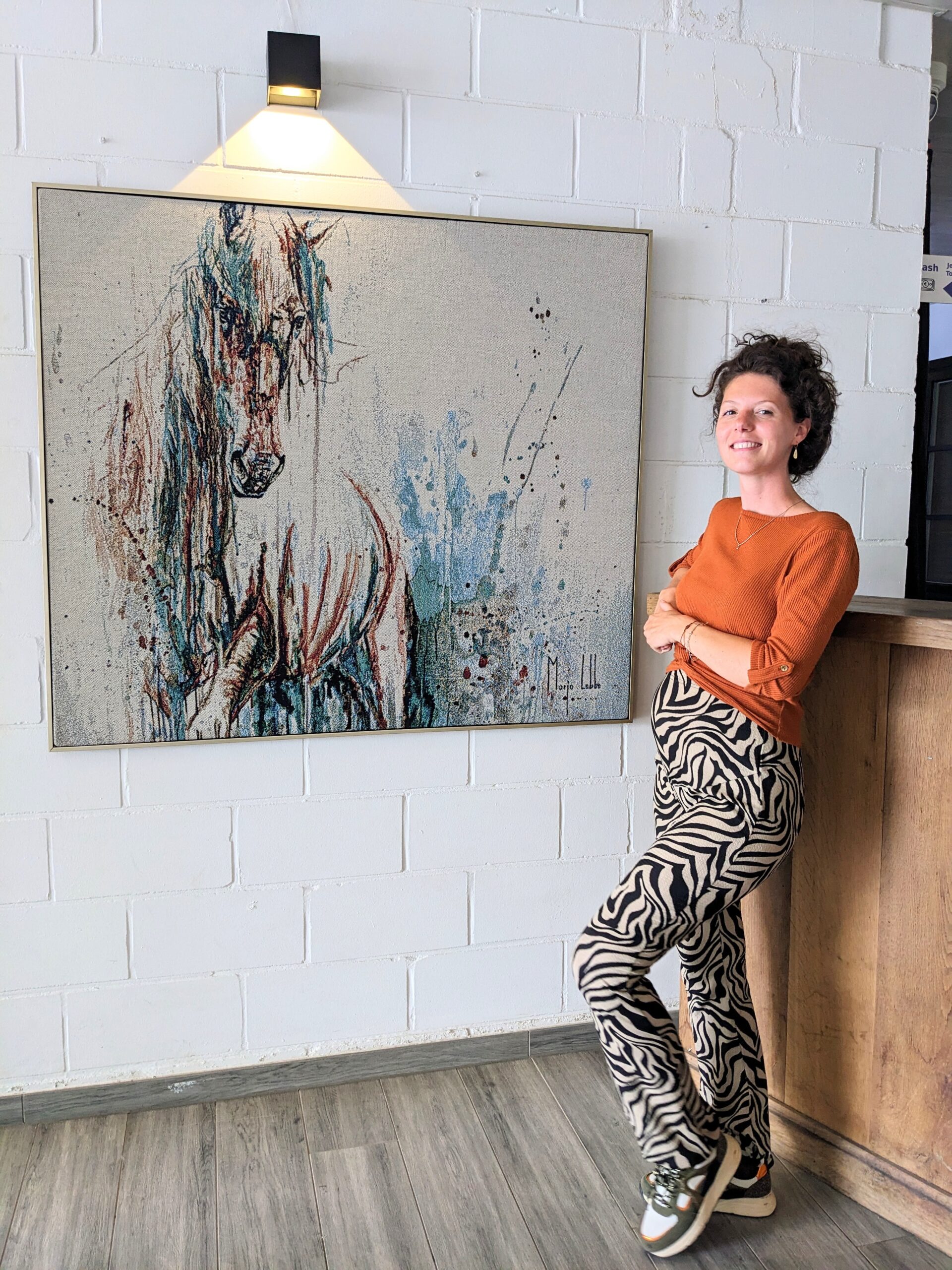 woven horse tapestry