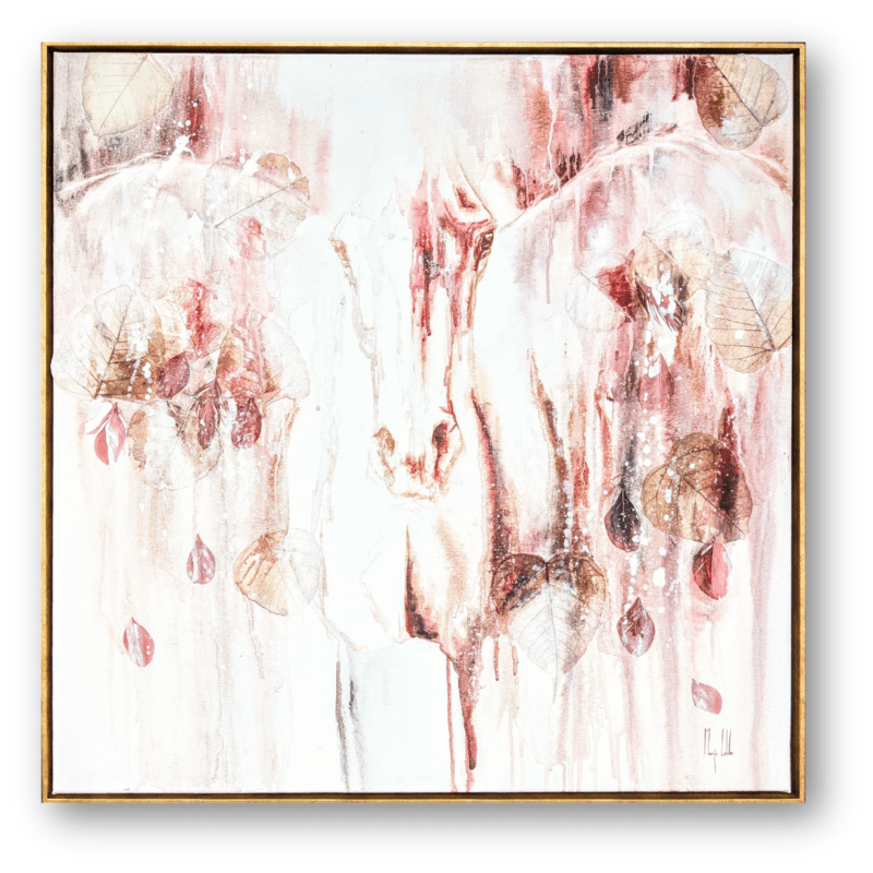equine painting called rebirth