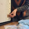 Woven Tapestry 'Snow' FRAMED