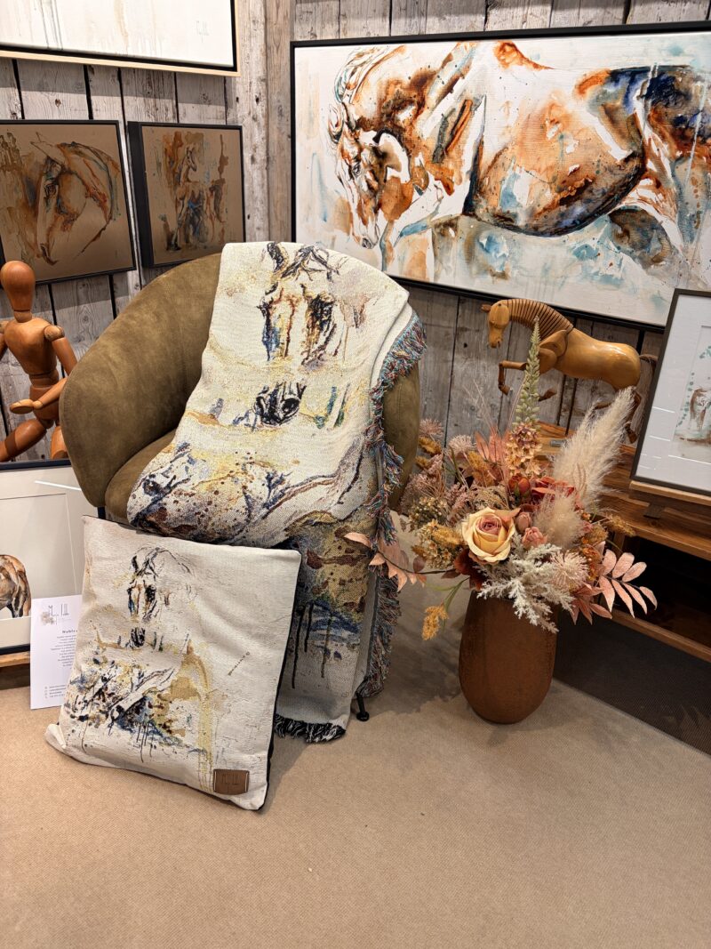 Woven pillow cover 'Snow'