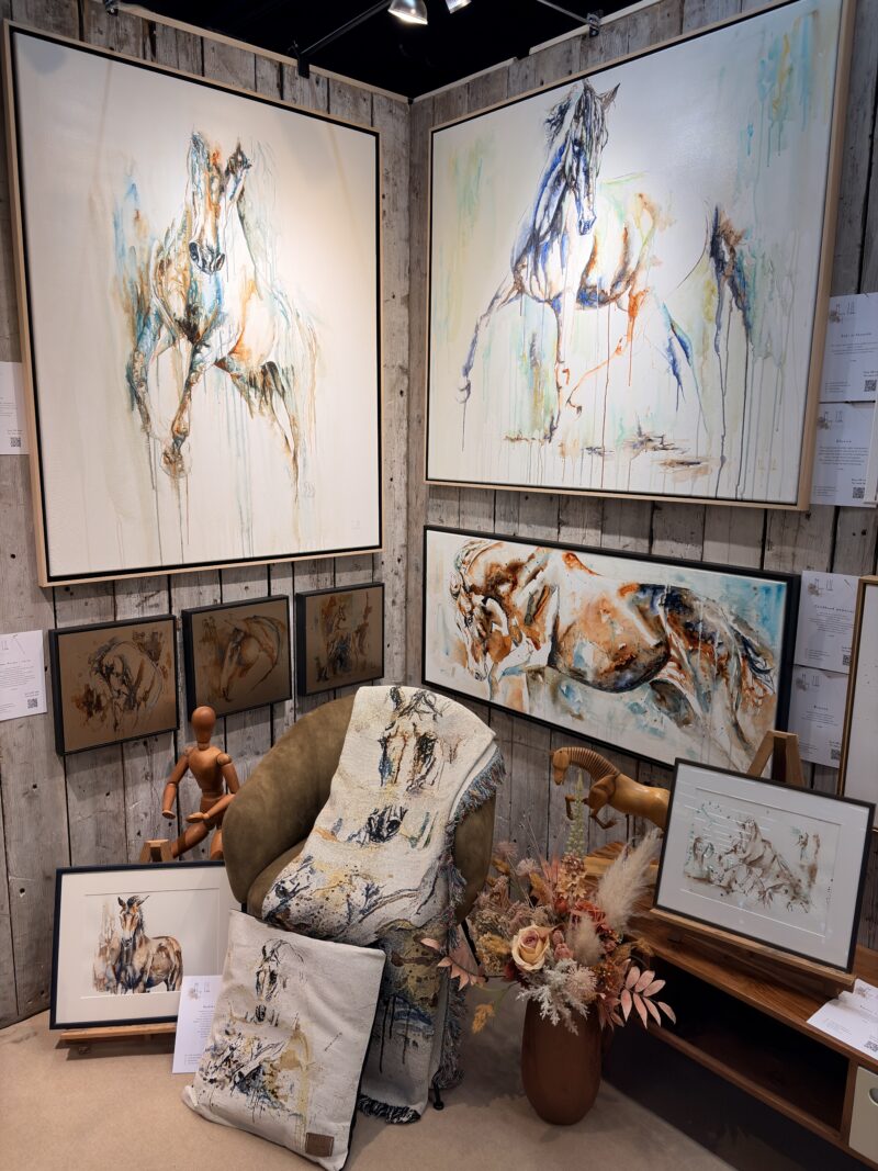 pillow cover snow pillow cover horse art